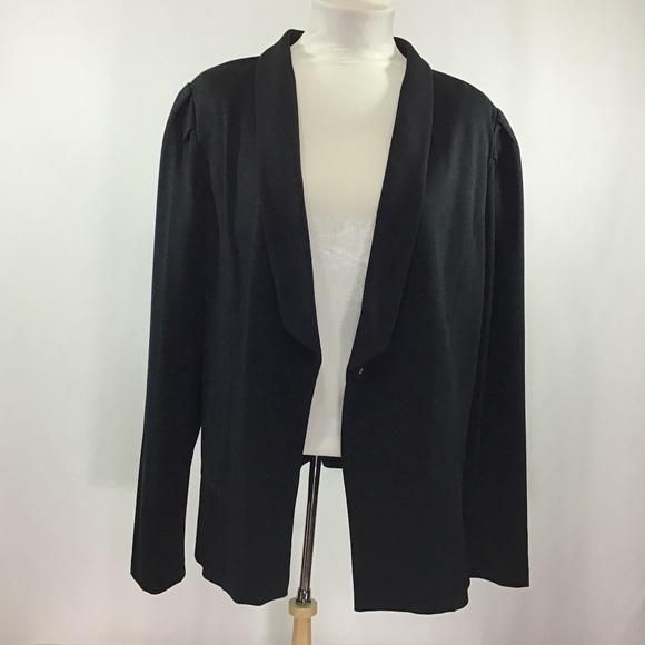 LOGO by Lori Goldstein Black Blazer - Picture 4 of 12